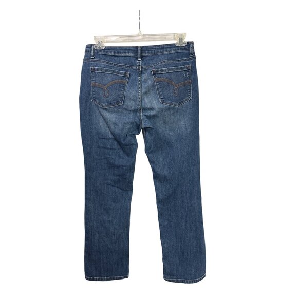 Riders By Lee Womens Midrise Straight Leg Jeans Blue Denim Waist 32 inches - Picture 2 of 3